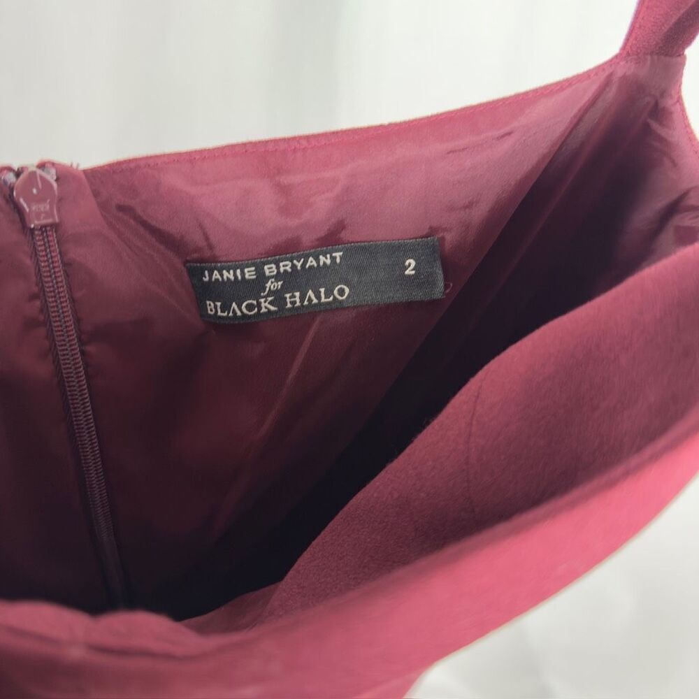 Janie Bryant X Black Halo Wine Burgundy Bodycon Dress - Women’s 2 - Picture 4 of 6